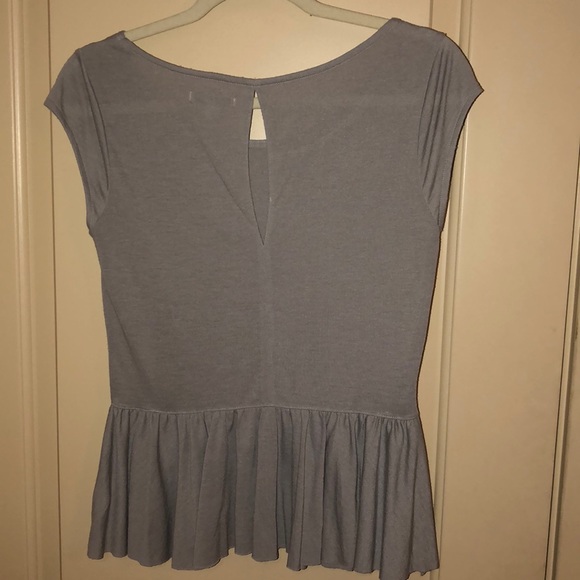 Gray peplum top - Picture 2 of 2